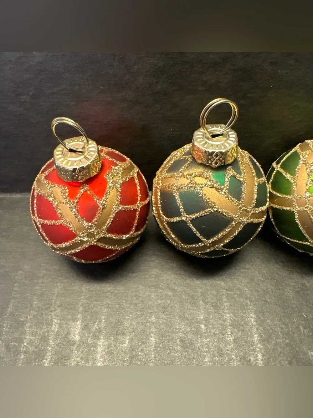 Vintage Target Christmas Ornament Name Card Holders Set of 6 Holiday Table Decor